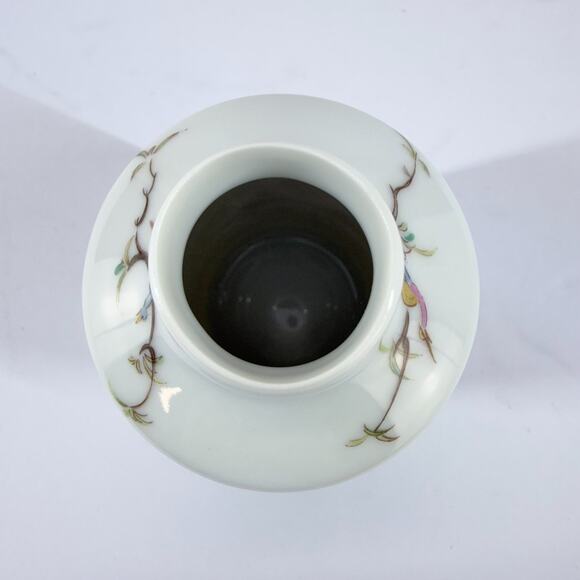 Raynaud & Co Limoges Porcelain Bud Vase Hand Painted Asian Scene Miniature Decor - Picture 8 of 12